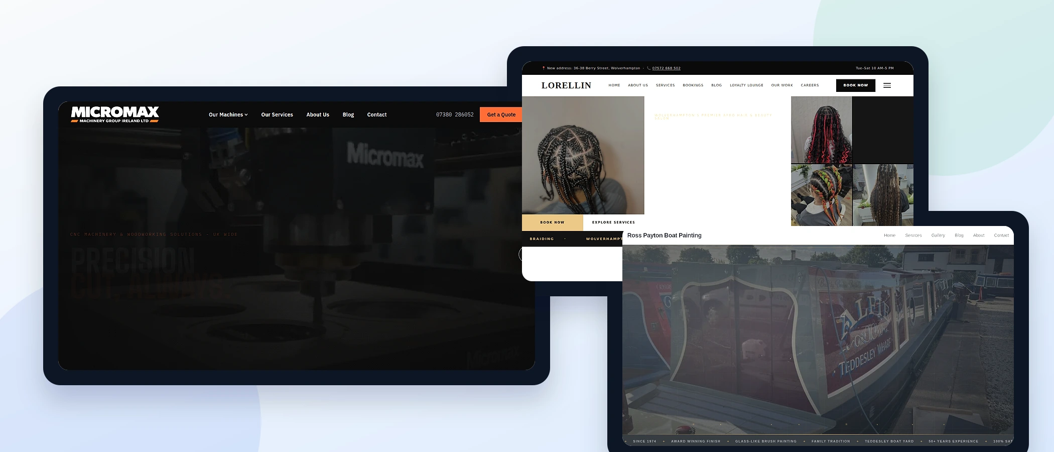VV Design team building a website and business system together in a Wolverhampton studio